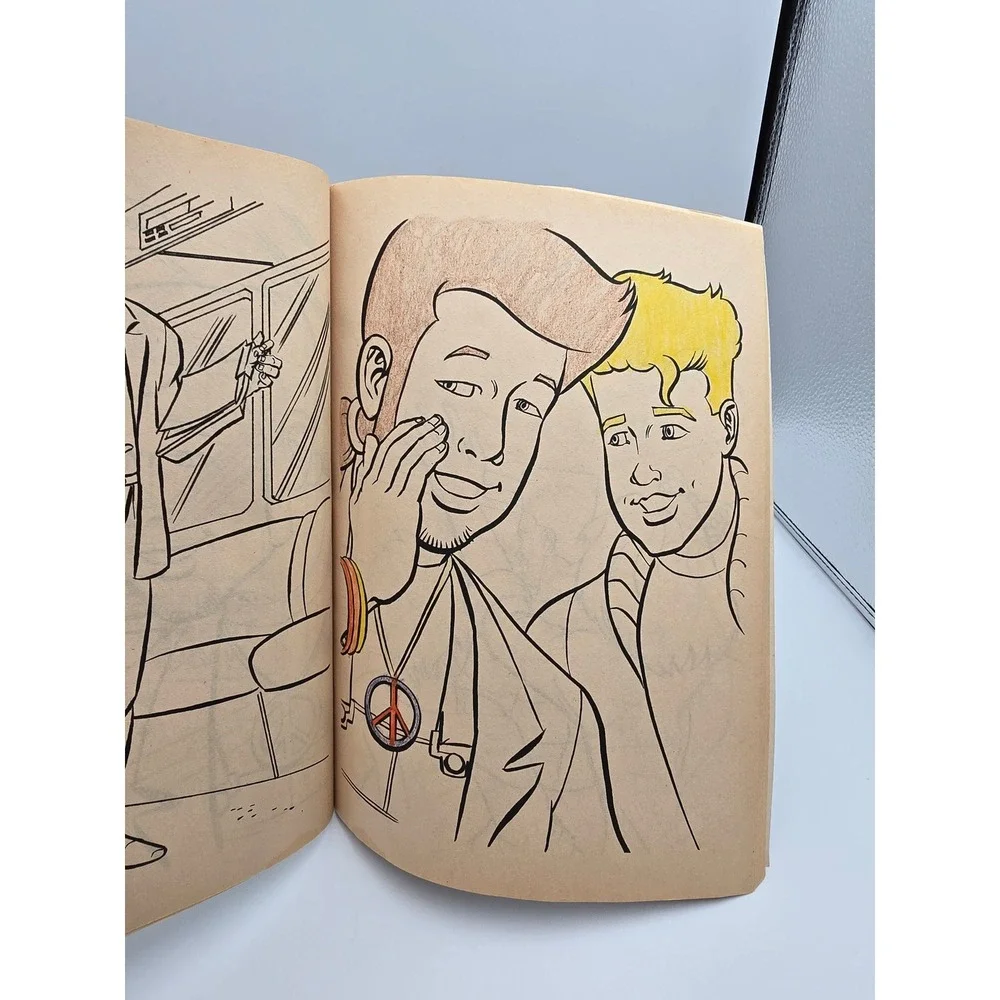 Vintage 1990 New Kids on the Block NKOTB Golden Big Coloring‎ Book